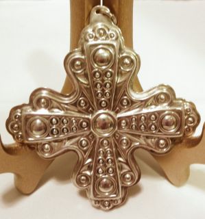 Charming Reed Barton Sterling Silver Christmas Cross Dated 1972