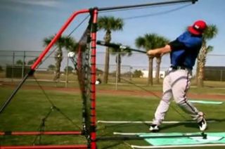 Swingaway Baseball Hitting Machine Batting Practice Aid Bryce Harper 