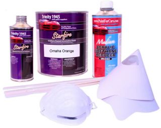 prejean louisiana usa omaha orange urethane acrylic paint kit