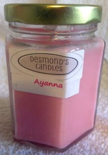 Desmonds Candles Homemade Ayanna Scented 6 oz Soy Jar Candle