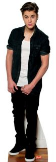 New Justin Bieber Lifesize Cardboard Standee Stand Up Licensed 1322 