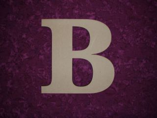Unfinished Wood Letter B Wooden Letter Cut Out 3 8 MDF Wood 11 inch 