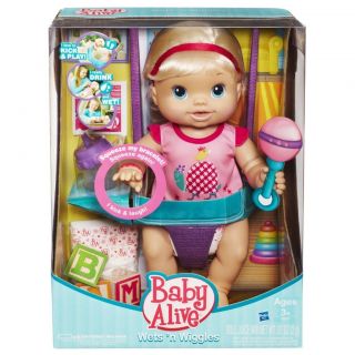 Baby Alive Wets and Wiggles Doll Interactive Eats Pees Giggles Moves 