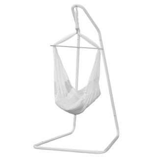 Baby Hammock Cradle Natural Swing White with Wooden Seperartor Cotton 
