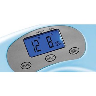 Aqua Scale 3 in 1 Baby Bath Tub, Scale and Water Thermometer, Blue