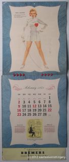 1947 Esquire Varga Calendar Year Book Complete Alberto Vargas Bremers 