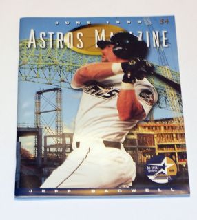 Jeff Bagwell Astros Magazine Game Program June 1999 Astrodome