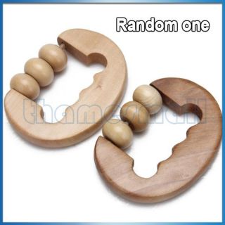 Wooden Ball Body Massager Hand Roller Therapy Relaxing