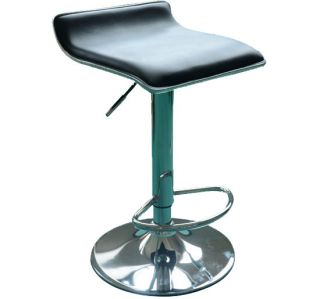 Bar Stool Pub Barstool Set of 2 Modern PU Leather 360 Swivel Chair 