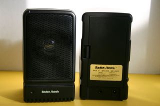 Radio Shack Battery Powered Amplified Speakers Excellent Condition 