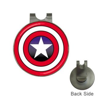 Captain America Shield Golf Ball Marker Hat Clip