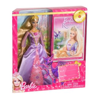 Barbie Rapunzel Doll with DVD and Doll Gift Set NEW HTF