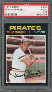 1971 Topps #230 Willie Stargell PSA NM+ 7.5 *0776