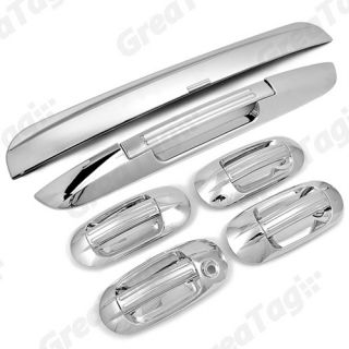   FORD EXPEDITION TRIPLE CHROME DOOR HANDLE + TAILGATE LATCH COVER TRIM