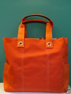 Lancome Large Orange Tote Beach Bag Shopper Bag