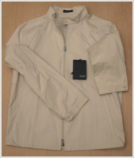 Neil Barrett Italy Brand New Light Tan 100 Cotton Coat Jacket Small 