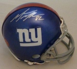 Mario Manningham Signed New York Giants Mini Helmet
