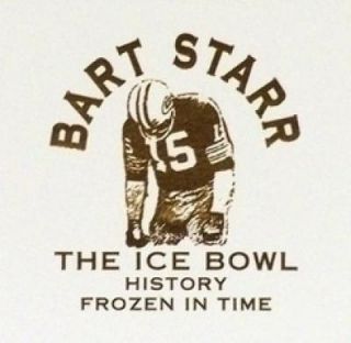 Bart Starr Signed Auto Goralski Packers Ice Bowl Lithograph Sports Art 