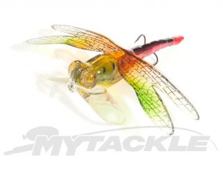 Bass Perch Cod Dragon Fly Surface Popper Fishing Lure Hard Body Mustad 