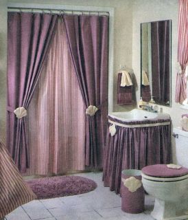 PATTERN to sew BATHROOM ESSENTIALS Shower Curtain Curtains UNCUT