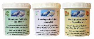   of Lavender Tea Tree Citrus Aroma Himalayan Scented Bath Salts
