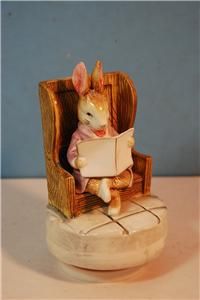 Beatrix Potter Bunny Music Box by Schmid Gentlemen in Waiting