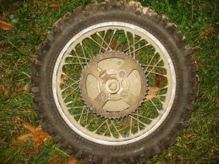 125 TTR 14 Back wheel and tire and brake assembly