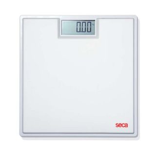   803 Clara Electronic Flat Bathroom Scale with Large LCD Numbers White