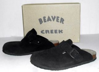 nib beaver creek rerun brown clog shoes sz 8m mules