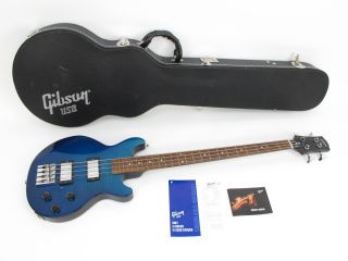 Gibson Les Paul Money Bass Guitar   Blue   w/ Hard Case