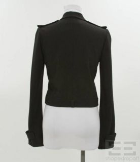 Balenciaga Black Wool Double Breasted Jacket Size 36