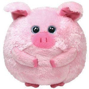 Ty Beans The Pig Beanie Ballz Balls Toy Plush Animal