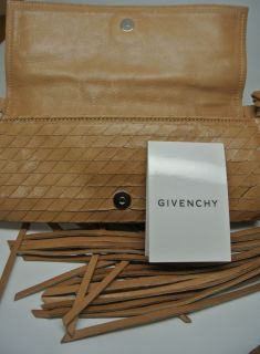 Givenchy Woven Leather Shoulder Bag with Fringed Sides