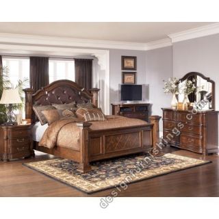   slipcovers miscellaneous ashley wisteria king poster bedroom set b602