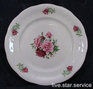 Baum Bros Formalities Maria Victorian Rose Dinner Plate