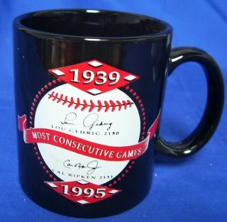 Lou Gehrig Cal Ripken Baseball Game Coffee Mug Cup