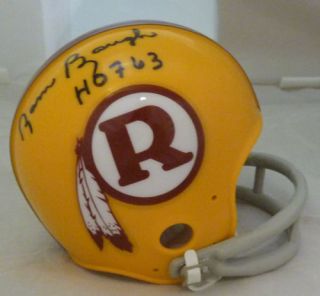 Sammy Baugh Autographed Signed Washington Redskins Throwback Mini w 