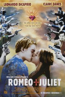Romeo and Juliet Movie Poster 2 Sided Original 27x40 Leonardo DiCaprio 