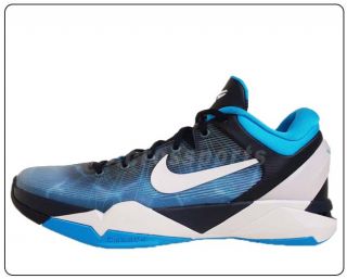 Nike Zoom Kobe VII System Current Blue Shark Basketball Shoes 488371 