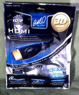 BellO 3D Ready HDMI 3 3 ft Cable 3000 Series 10 2Gbps
