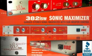 Karaoke or DJ System Processor BBE 382i SW Maximizer Sub Crossover 