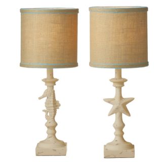   NAUTICAL BEACH COTTAGE CHIC STYLE DECOR BUFFET ACCENT TABLE DESK LAMPS