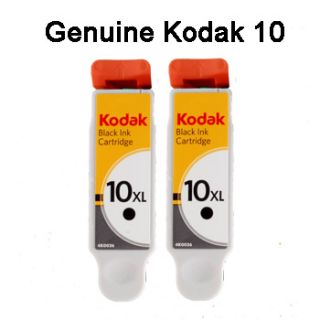 Genuine Kodak 10XL #10XL 2PK Black Ink Cartridges (10 XL) 8237216 BLK