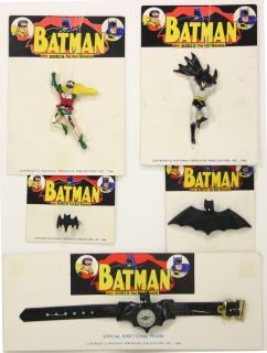 Batman 1966 Jewelry Robin Bat Symbol Compass Ring x5 Set