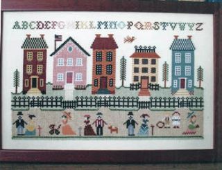 American Promenade Sampler Cross Stitch Annie Beez Folk Art