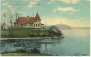 Lawrence Canoe Club MA Massachusetts c1910 Postcard