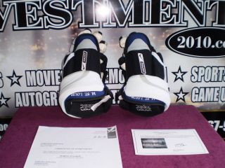Martin St Louis Tampa Bay Lightning Game Used Hockey Gloves with COA 