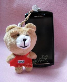 Teddy Bear The Movie Mans Ted Bear Plush Toy Anti Dust Earphone Plug 