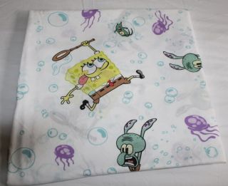 Spongebob Squarepants Twin Flat Sheet Bedding Fabric Material 