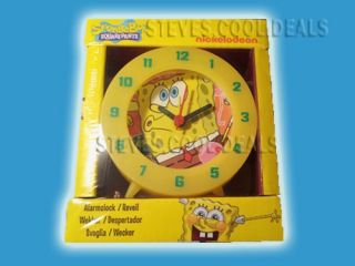Spongebob Squarepants Alarm Clock Nickelodeon Kids Bedroom Fun Time 